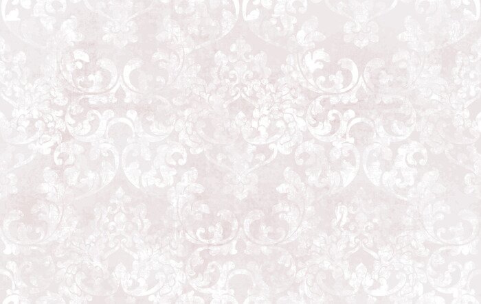 Papier peint à motif  Ornement rococo beige