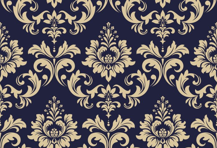 Papier peint à motif  Ornements baroques élégants