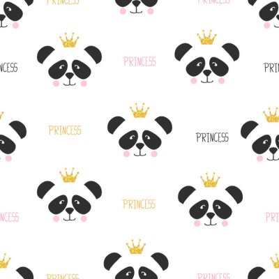 Pandas avec des couronnes