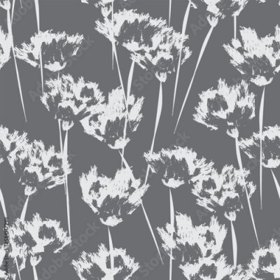 Papier peint à motif  Papier calque de fleurs sauvages