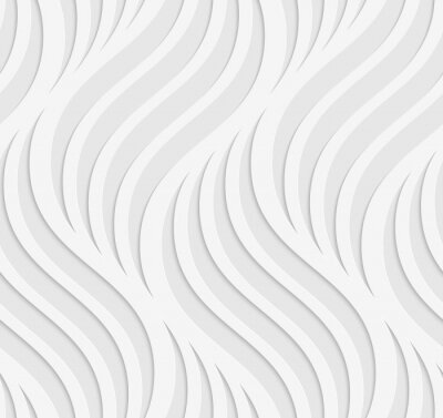 Papier peint à motif  Papier découpé ondulée laisse sur le gris