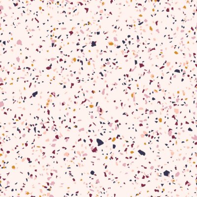 Papier peint à motif  Pastel avec des éléments en pierre