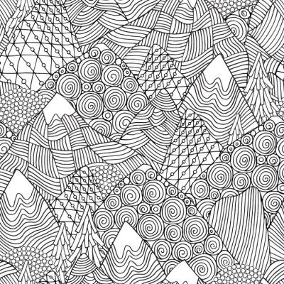 Papier peint à motif  Paysage psychédélique Uzumaki