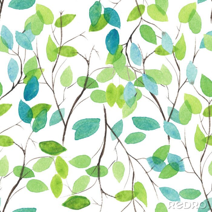 Papier peint à motif  Petites branches d'arbres