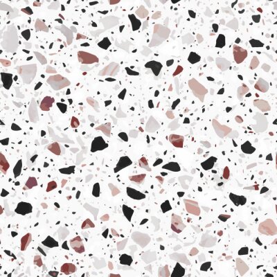Papier peint à motif  Petits cailloux de texture terrazzo