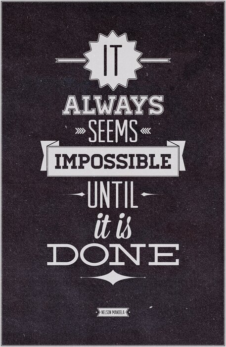 Papier peint à motif  Phrase de motivation sur fond sombre