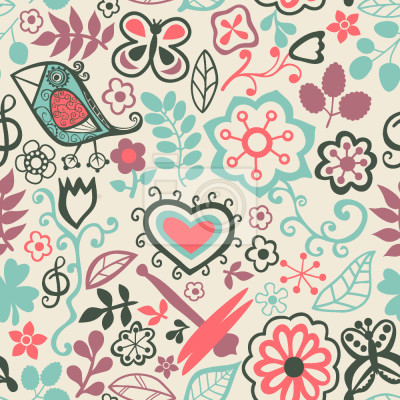 Papier peint à motif  Piepsi Dans le paradis doux