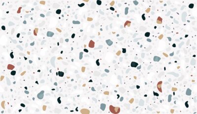 Papier peint à motif  Pierre Décorative - Terrazzo 3D