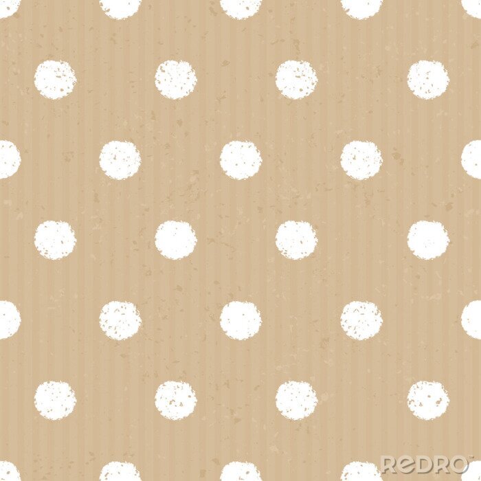 Papier peint à motif  Points blancs imprécis sur fond beige