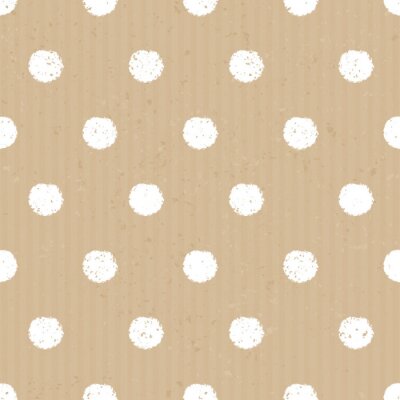 Papier peint à motif  Points blancs imprécis sur fond beige