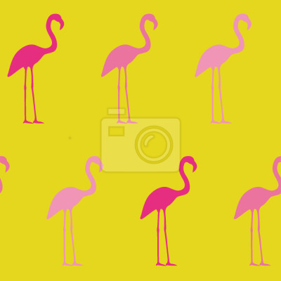 Papier peint à motif  Pretty Flamingo
