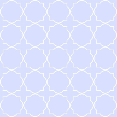 Papier peint à motif  Quatre feuilles bleues