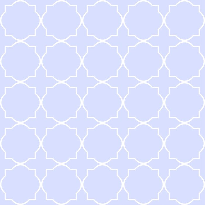 Papier peint à motif  Quatre feuilles bleues