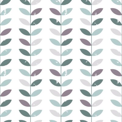 Papier peint à motif  Rameaux avec des feuilles discrètes