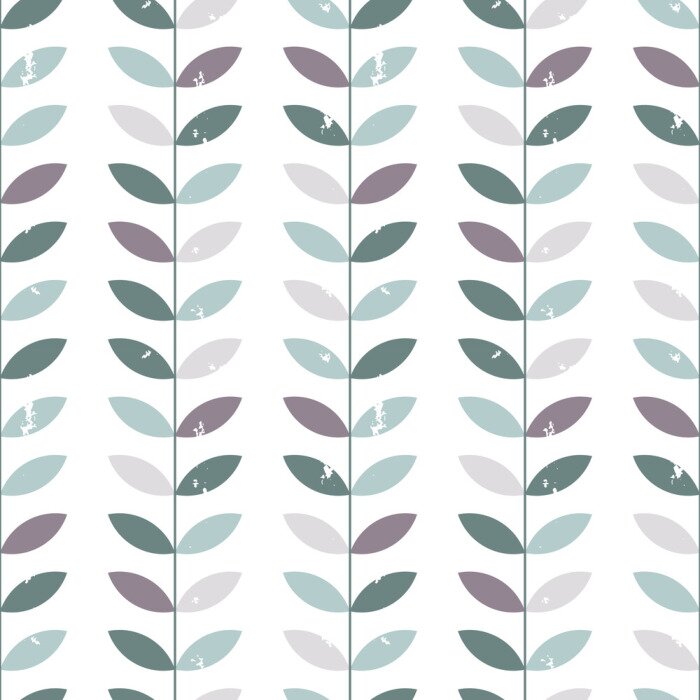 Papier peint à motif  Rameaux avec des feuilles discrètes