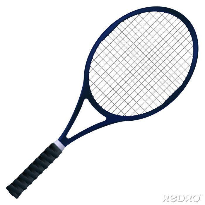 Papier peint à motif  Raquette de tennis sur fond clair