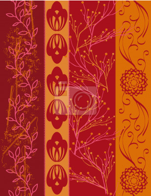 Papier peint à motif  Rayures rurales