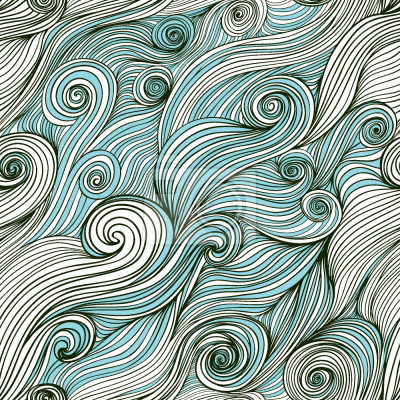 Papier peint à motif  Résumé des vagues de l'océan