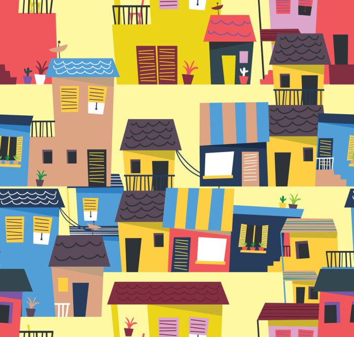 Papier peint à motif  Résumé, maison, modèle