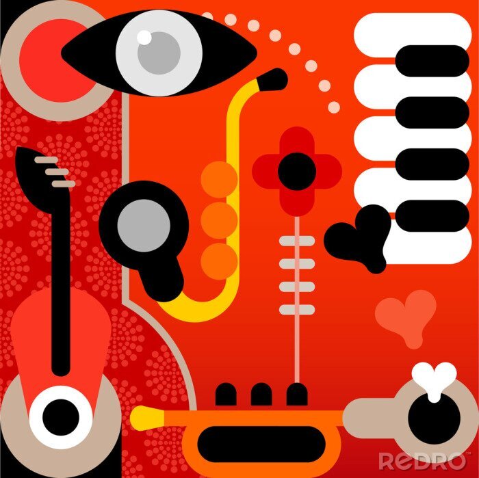 Papier peint à motif  Résumé Musique