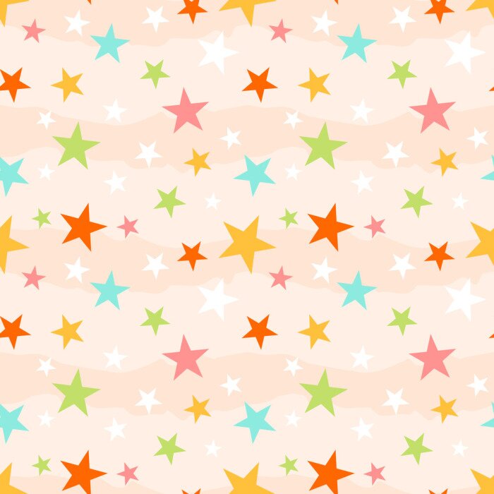 Papier peint à motif  Résumé, seamless, modèle, étoiles