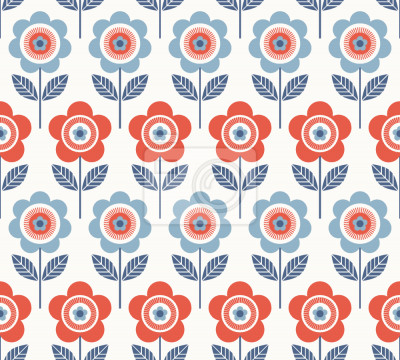 Papier peint à motif  Retour des fleurs