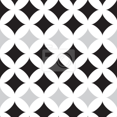 Papier peint à motif  Rétro noir carreaux