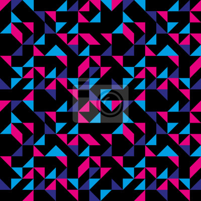 Papier peint à motif  rétro Triangles
