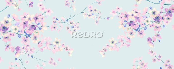 Papier peint à motif  Réveil du printemps