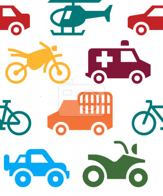 Papier peint à motif  roués Chaudes