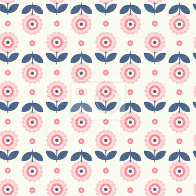 Papier peint à motif  Scandinavian Flower-Power