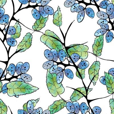 Papier peint à motif  Seamless floral