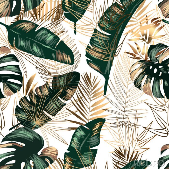 Papier peint à motif  Seamless jungle background