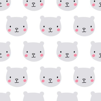 Papier peint à motif  Seamless, ours, modèle