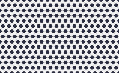 Papier peint à motif  Seamless pattern of soccer or football with black and white hexagons. Horizontal, traditional sport texture of ball for game. Easily resizable and color, vector illustration.