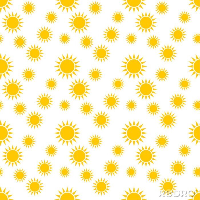 Papier peint à motif  Seamless pattern with suns