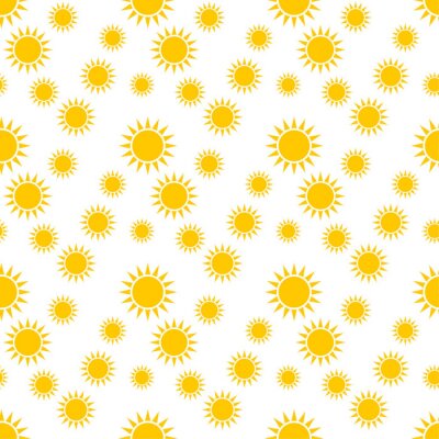 Papier peint à motif  Seamless pattern with suns