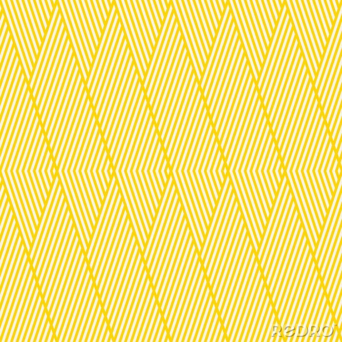Papier peint à motif  Seamless, rayé, jaune, géométrique, modèle