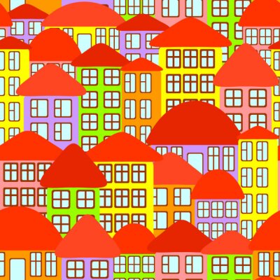 Papier peint à motif  Seamless ville.