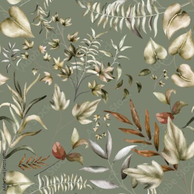 Papier peint à motif  Signes d'automne sur les feuilles