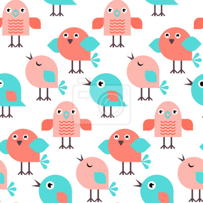 Papier peint à motif  Singing Birds