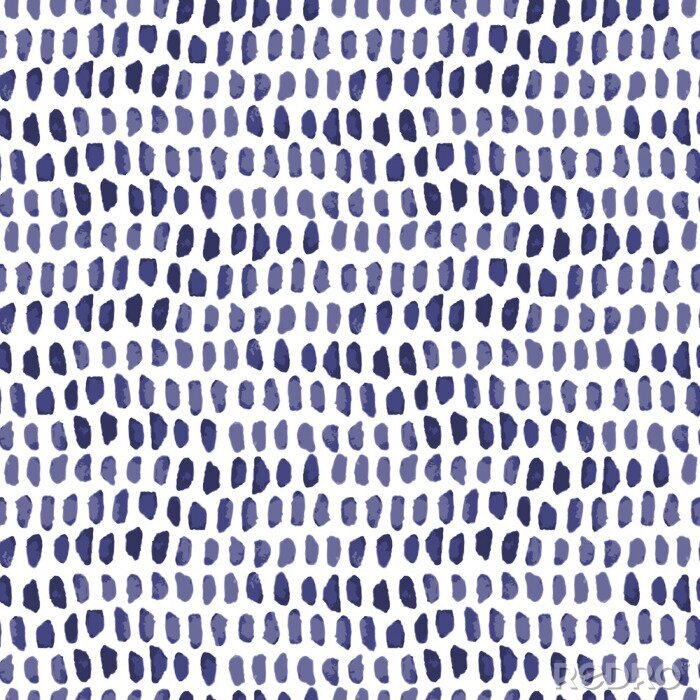 Papier peint à motif  Small blue watercolor texture vector abstract seamless geometrical pattern on white background for fabric, wallpaper, scrapbooking projects or backgrounds.