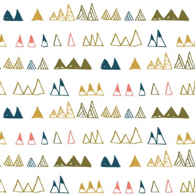 Papier peint à motif  Sommets colorés de montagnes féeriques