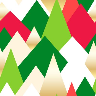 Papier peint à motif  Sommets de montagne colorés abstraits