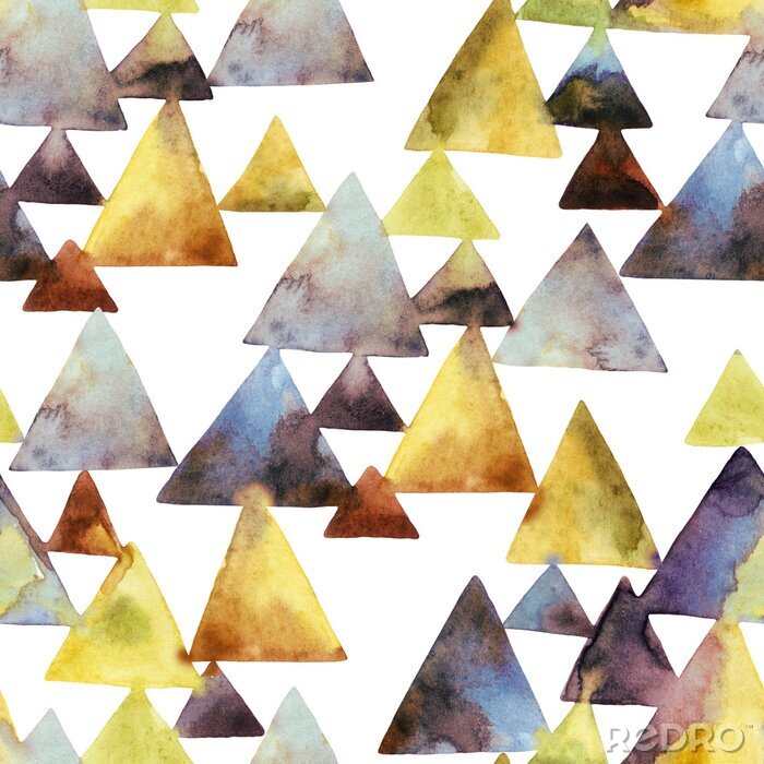 Papier peint à motif  Sommets de montagne triangulaires
