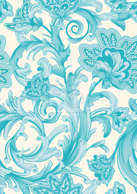 Papier peint à motif  Sortilège de Fleurs de cristal