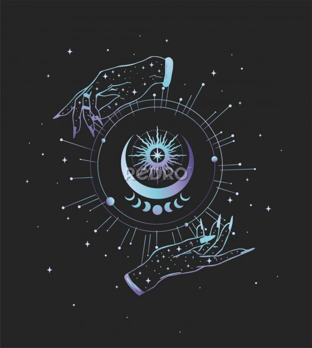 Papier peint à motif  sorts magiques