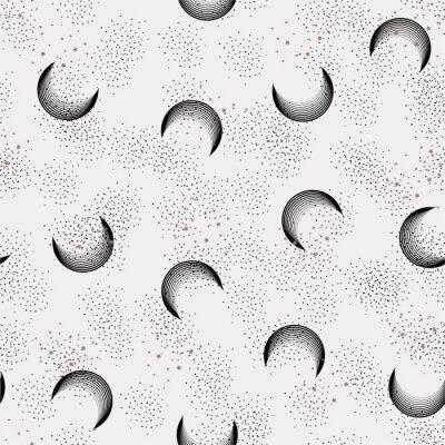 Papier peint à motif  Space Galaxy constellation seamless pattern print design for fashion ,fabric,web,wallpaper,wraping for textile, zodiac star and all prints