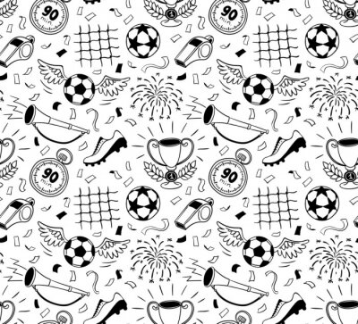 Papier peint à motif  Symboles de la Coupe du monde