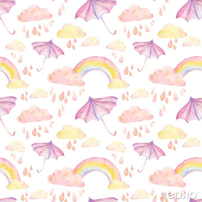 Papier peint à motif  Temps pluvieux